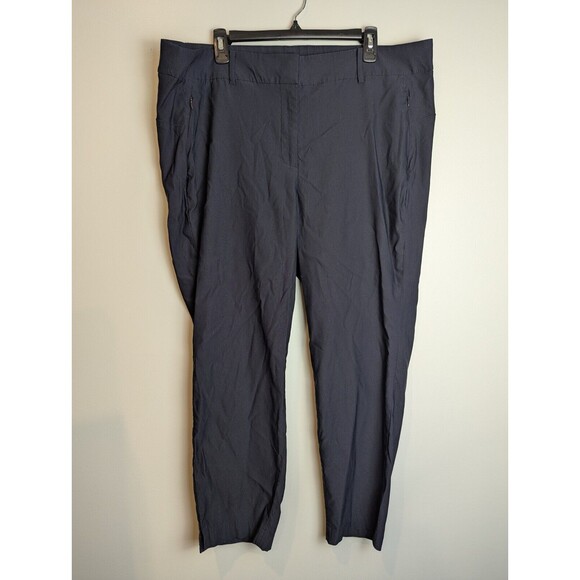 Lane Bryant Women's Allie Pant Size 22 Midnight Blue Signature Ankle Dress Pants - Picture 1 of 10